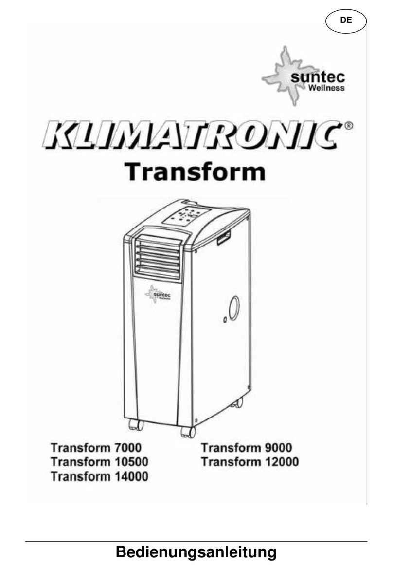 Suntec Wellness Klimatronic Transform 7000 User manual