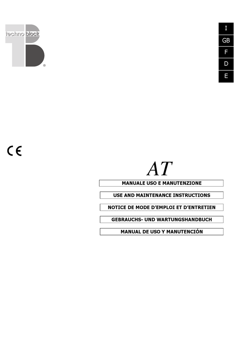Techno Block AT series Use and maintenance instructions