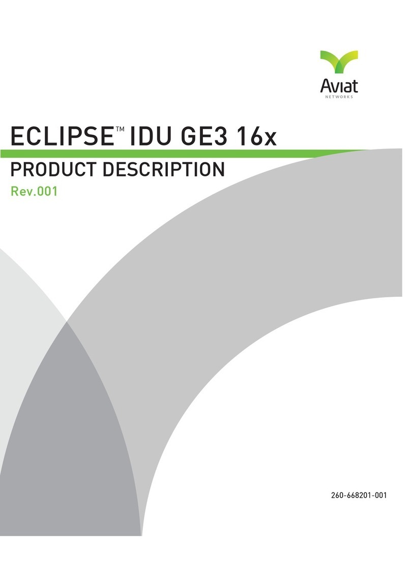 Aviat Networks ECLIPSE IDU GE3 16x Product description Aviat Networks ECLIPSE IDU GE3 16x Product description
