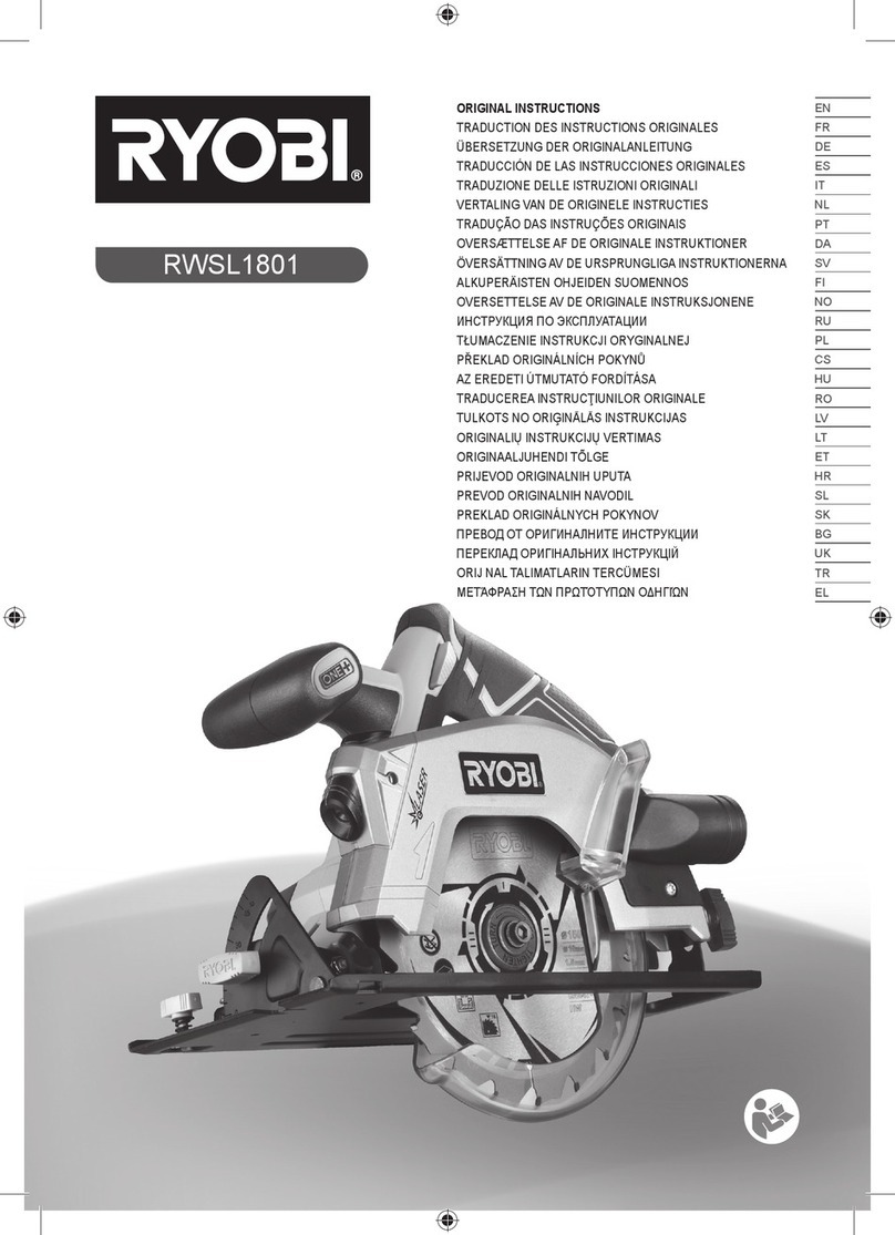 Ryobi RWSL1801 Original instructions