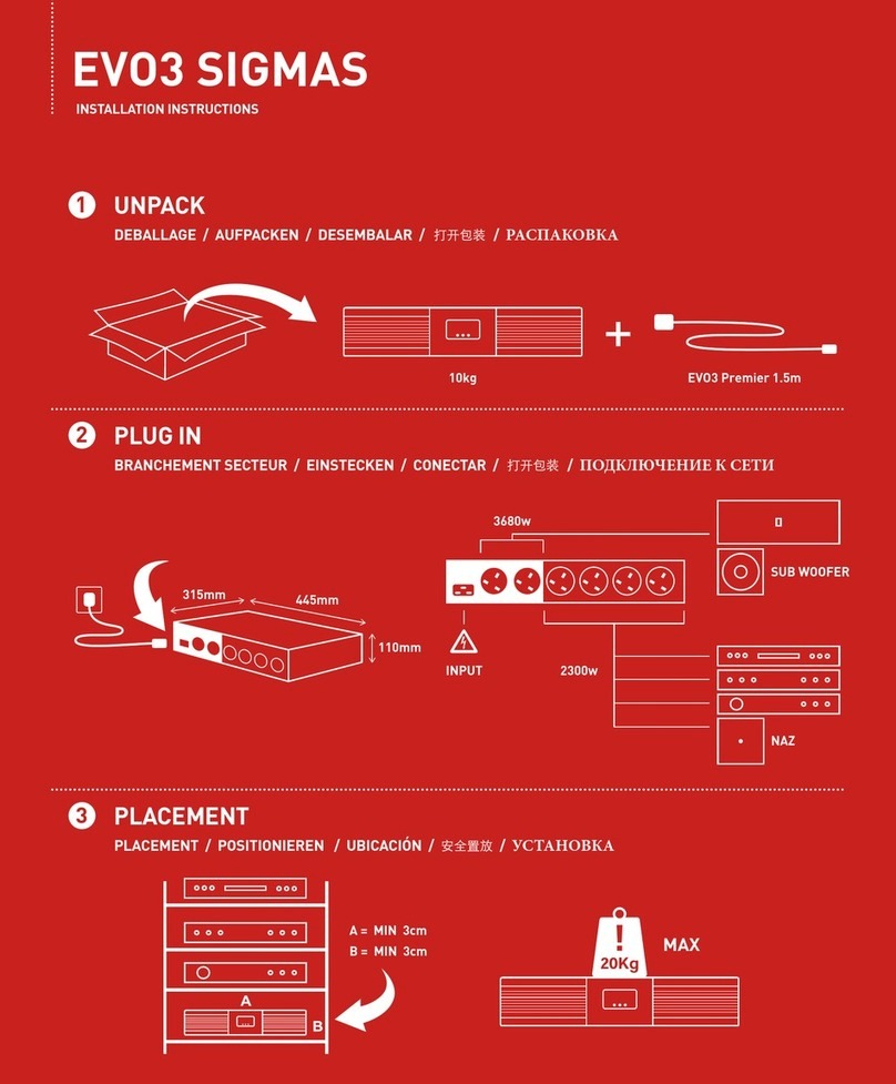 Isotek EVO3 SIGMAS installation instructions