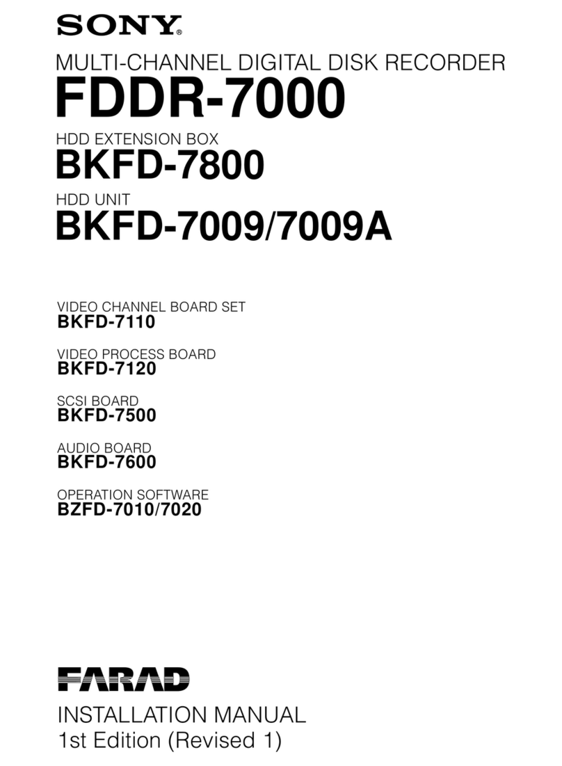 Sony FDDR-7000 User manual