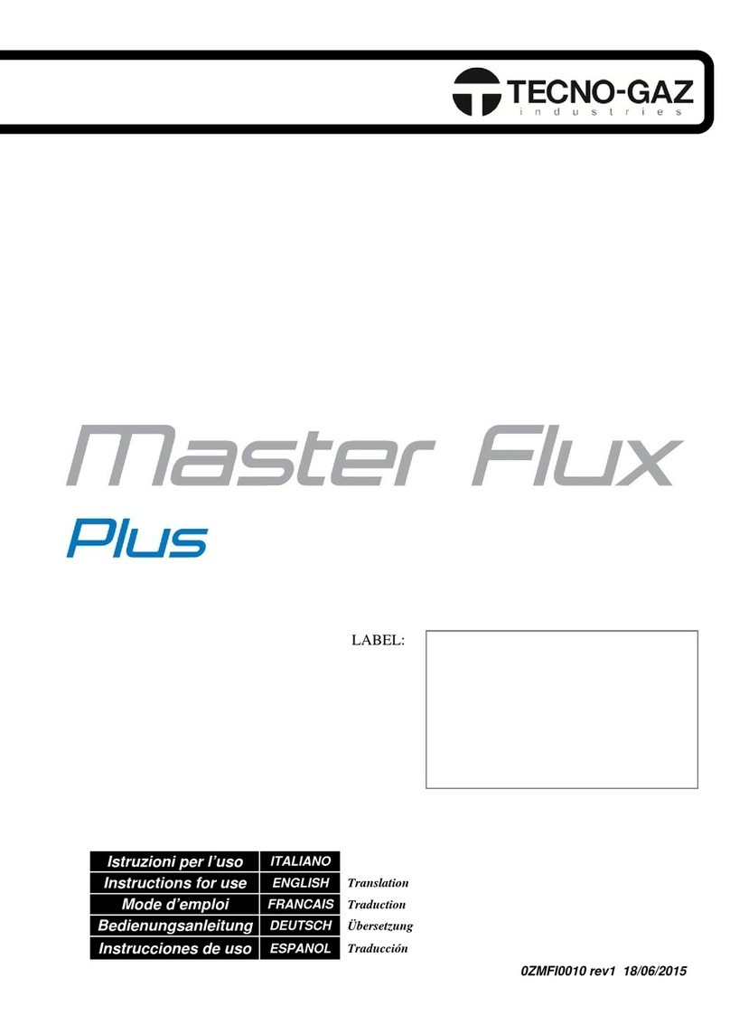 TECHNO-GAZ Master Flux Plus Instructions for use