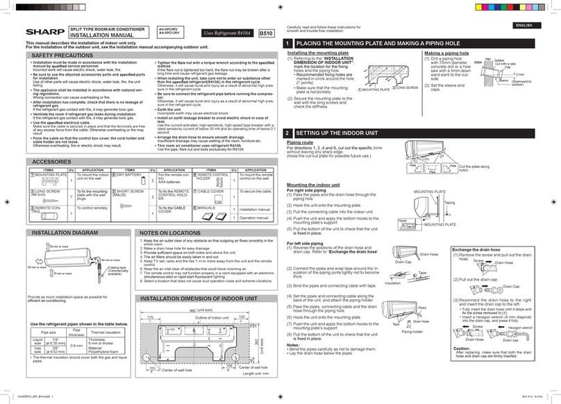 Sharp AH-XPC9RV User manual