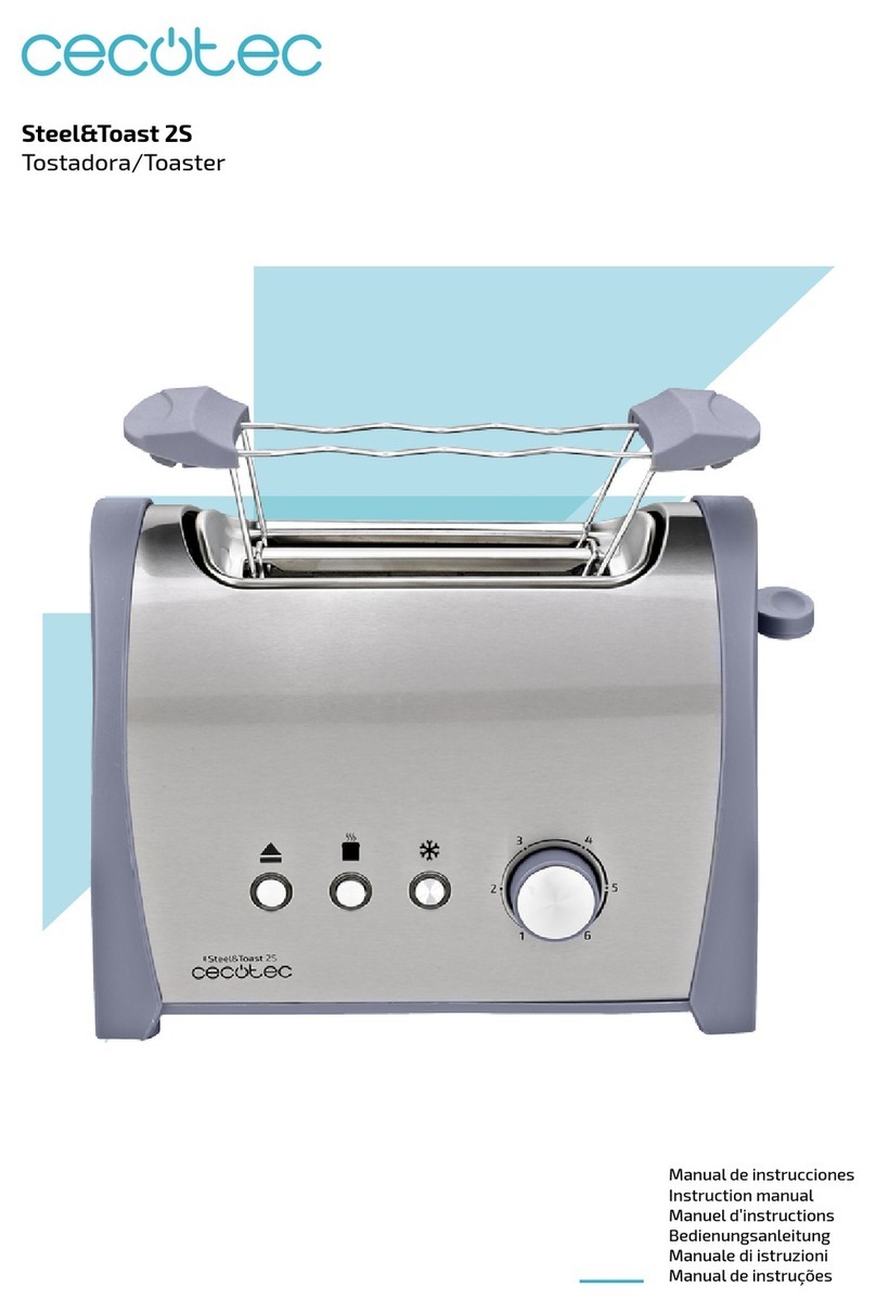 cecotec Steel&Toast 2S User manual