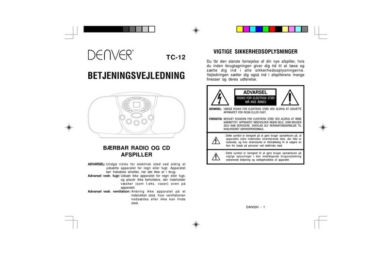 Denver TC-12 instruction manual