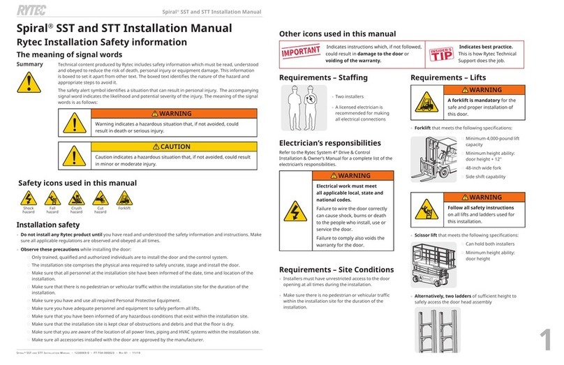 RYTEC Spiral SST installation manual
