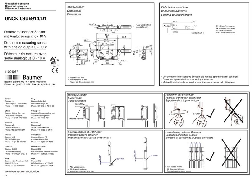 Baumer UNCK 09U6914/D1 User manual