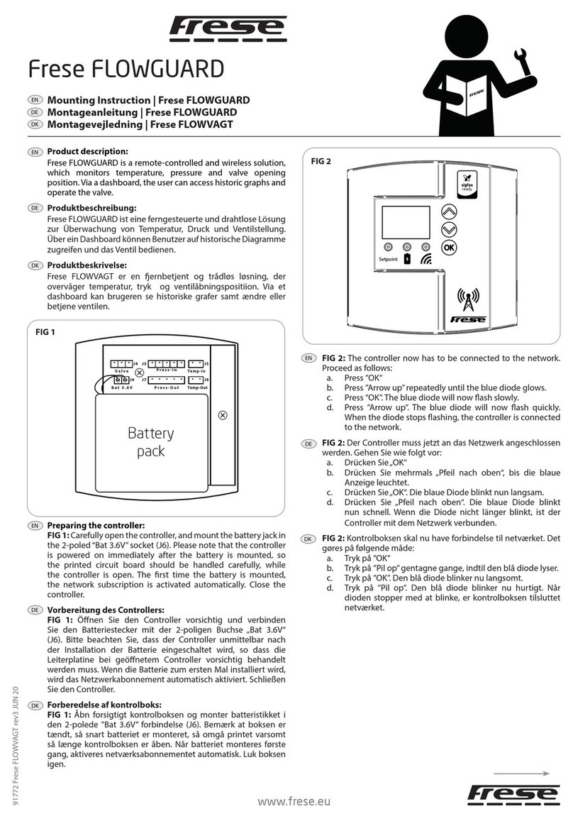 Frese FLOWGUARD Mounting instruction