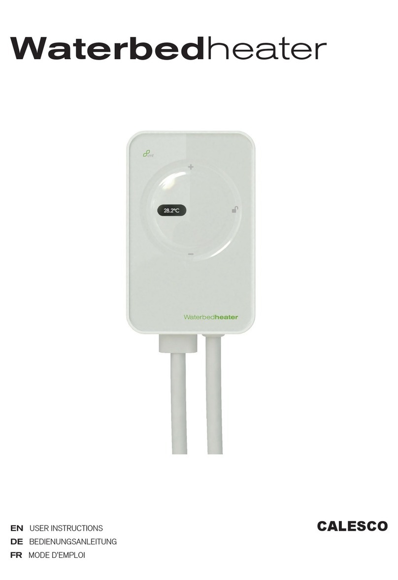 Calesco Waterbedheater User instructions