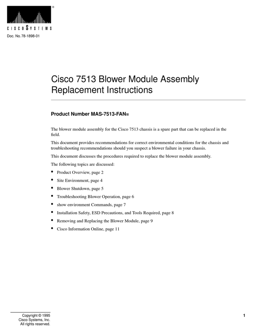 Cisco MAS-7513-FAN Replacement instructions