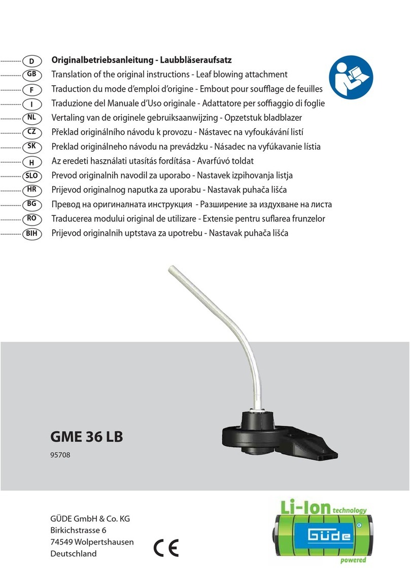 Gude GME 36 LB User manual Gude GME 36 LB User manual