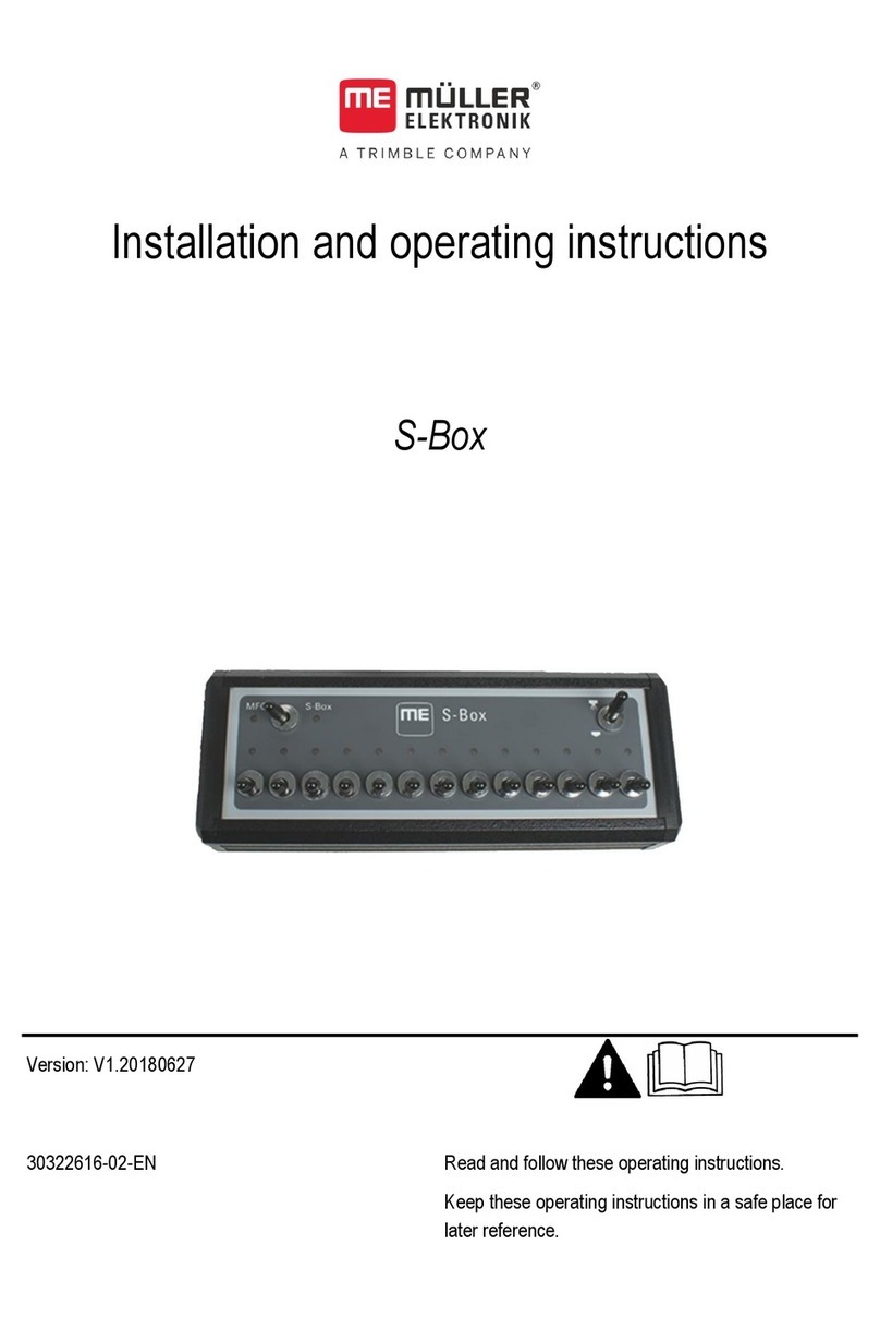 Muller Elektronik S-Box Installation and operating instructions