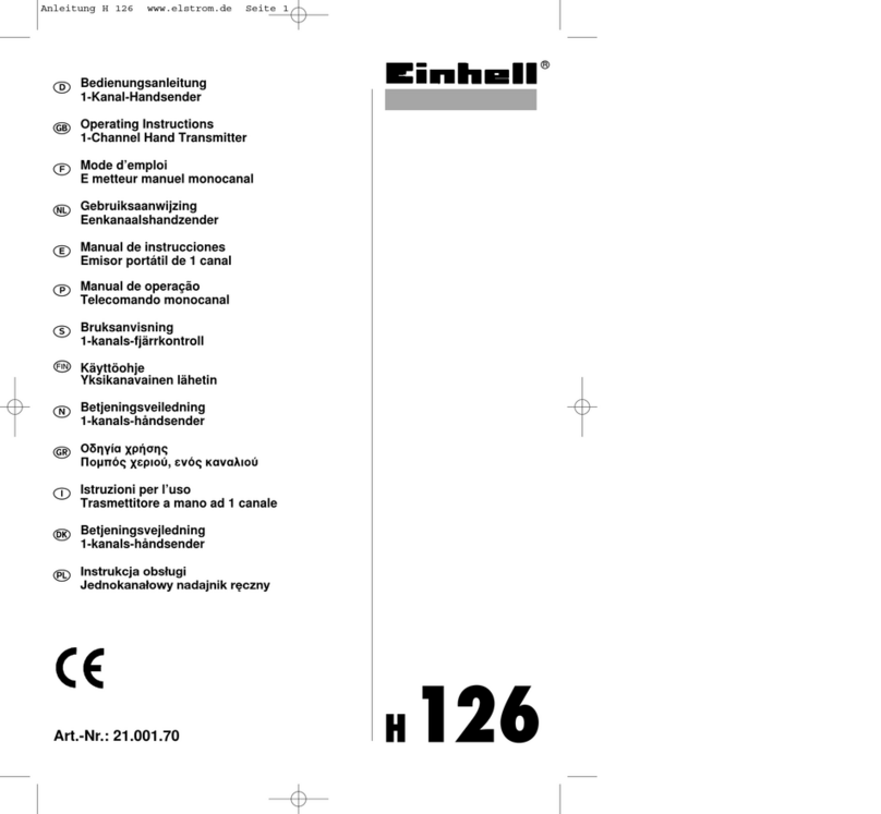 EINHELL H126 operating instructions