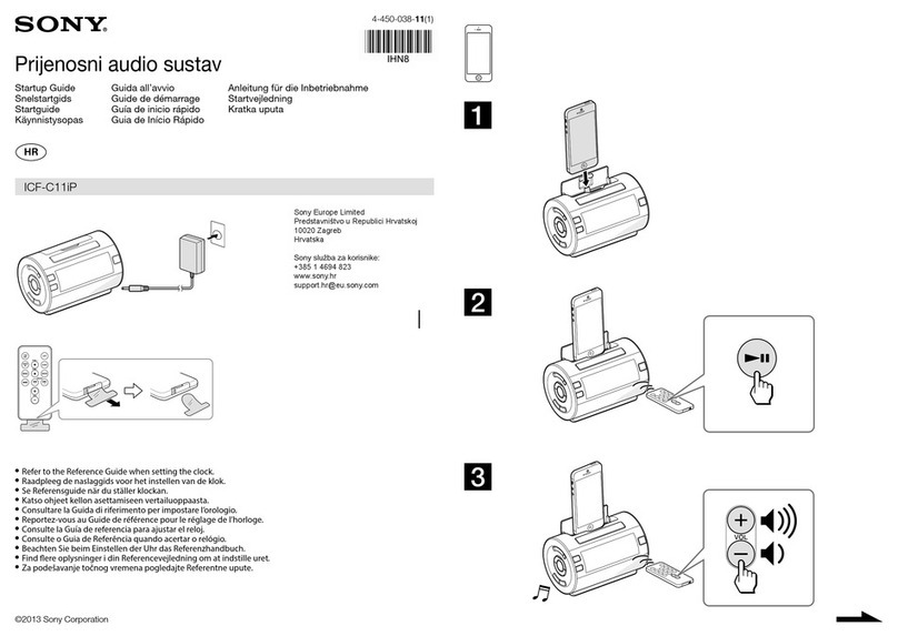 Sony ICF-C11iP User guide