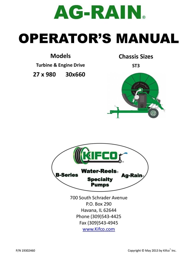 KIFCO AG-RAIN Operator's manual