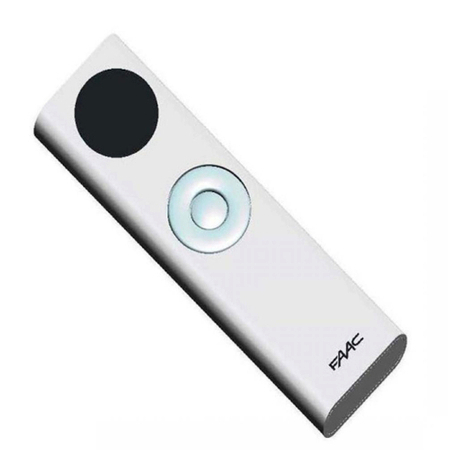 FAAC T-Mode TM XT6 433 manual