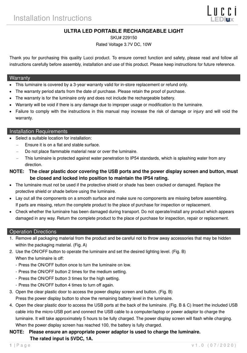 Lucci LEDlux 229150 installation instructions