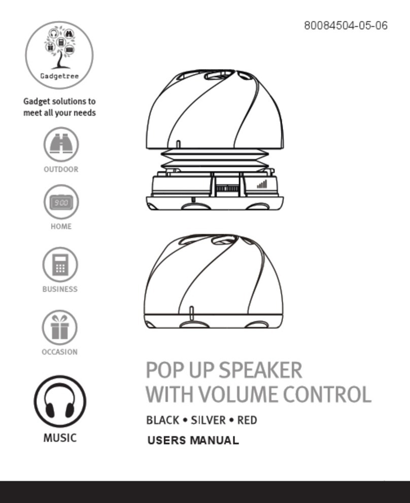 Gadgetree POP UP user manual