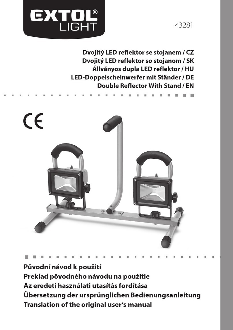 EXTOL LIGHT 43281 Installation and operating instructions