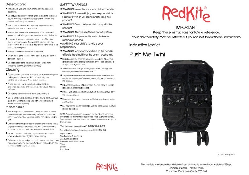 Red Kite Push Me Twini User manual
