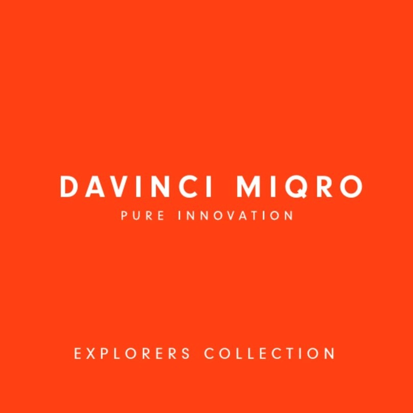 DaVinci EXPLORERS MIQRO User manual