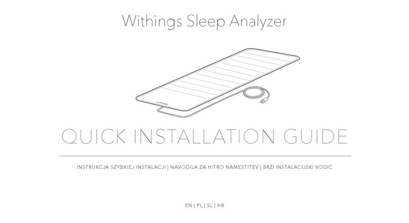 Withings Sleep Analyzer User manual