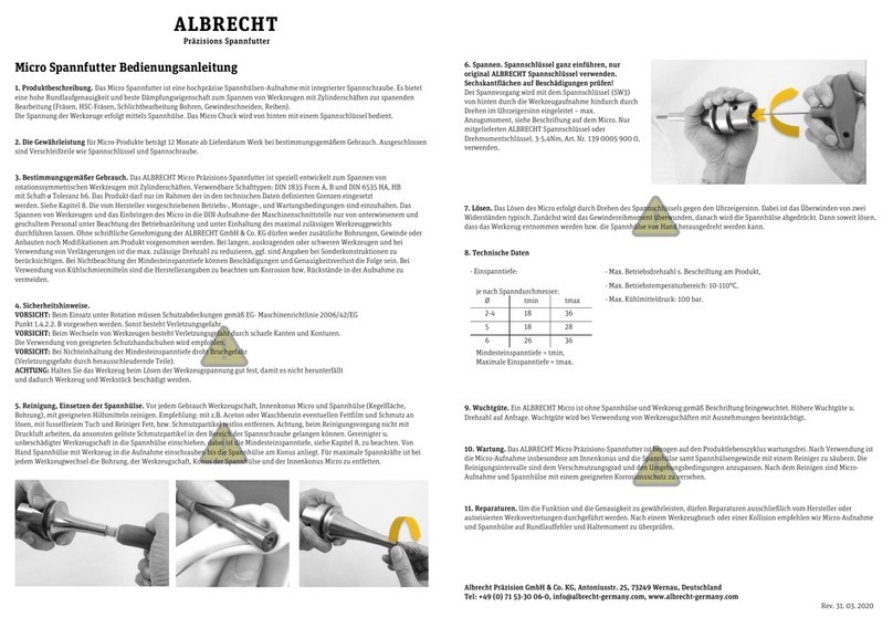 Albrecht Micro Chuck manual