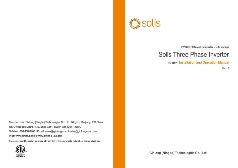 Ginlong Solls-50K-US User manual