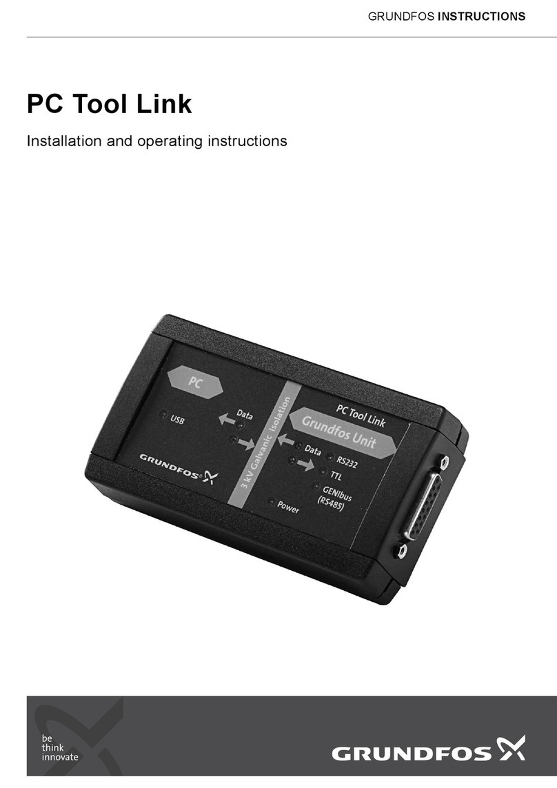 Grundfos PC Tool Link Installation and operating instructions