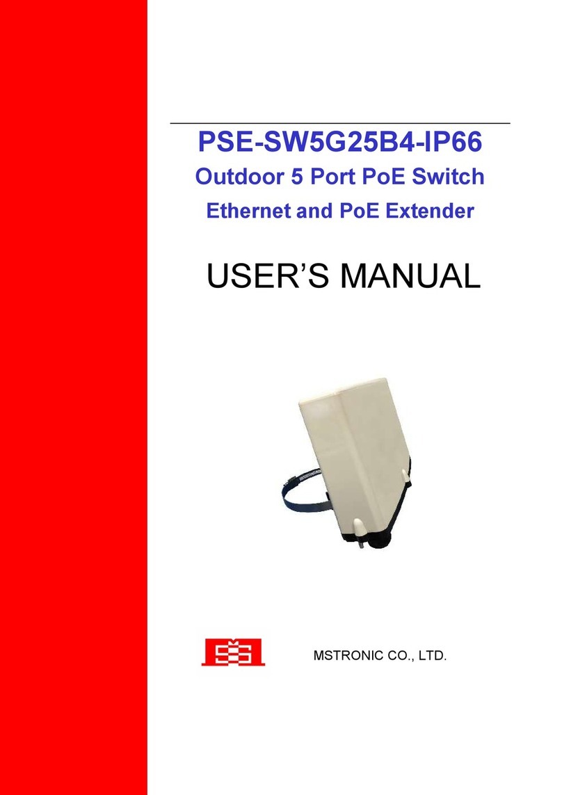 MSTRONIC PSE-SW5G25B4-IP66 user manual MSTRONIC PSE-SW5G25B4-IP66 user manual