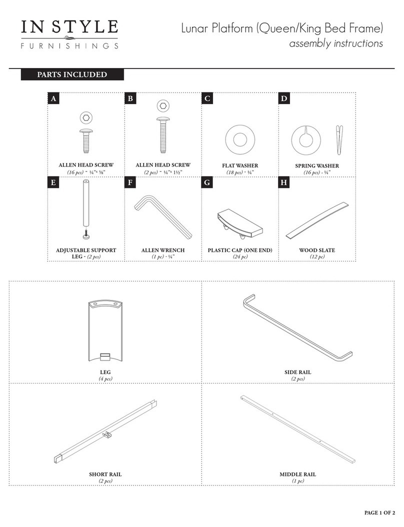 In Style Furnishings Lunar Platform User manual