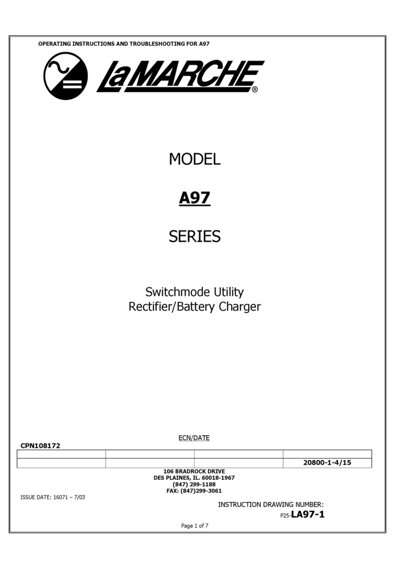 Lamarche A97 Series operating instructions