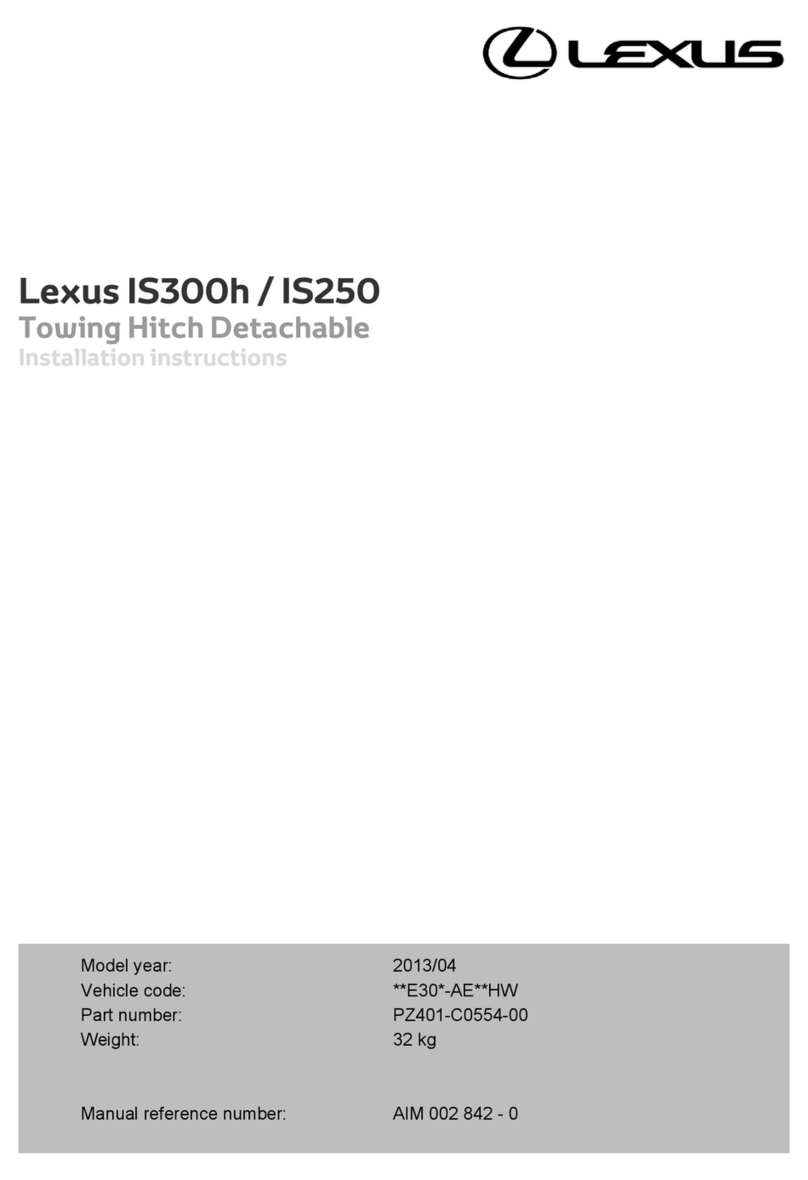 Lexus PZ401-C0554-00 installation instructions