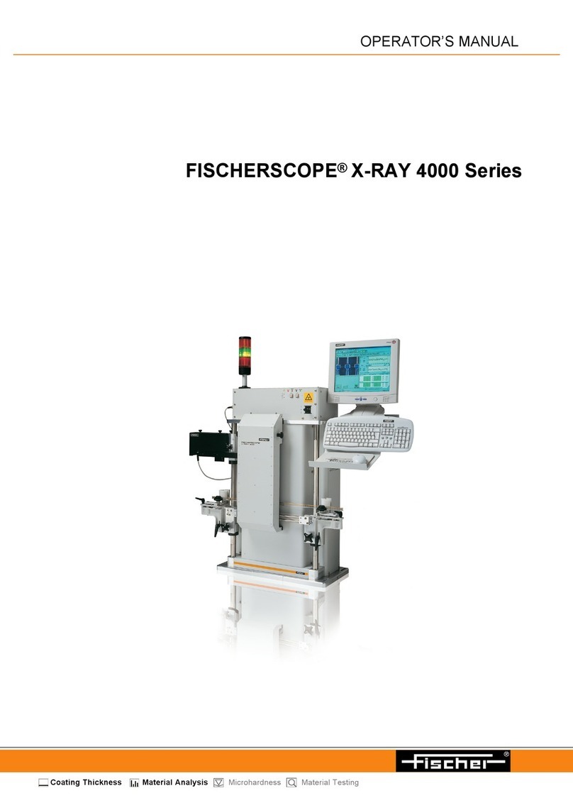 FISCHER FISCHERSCOPE X-RAY 4000 Series User manual