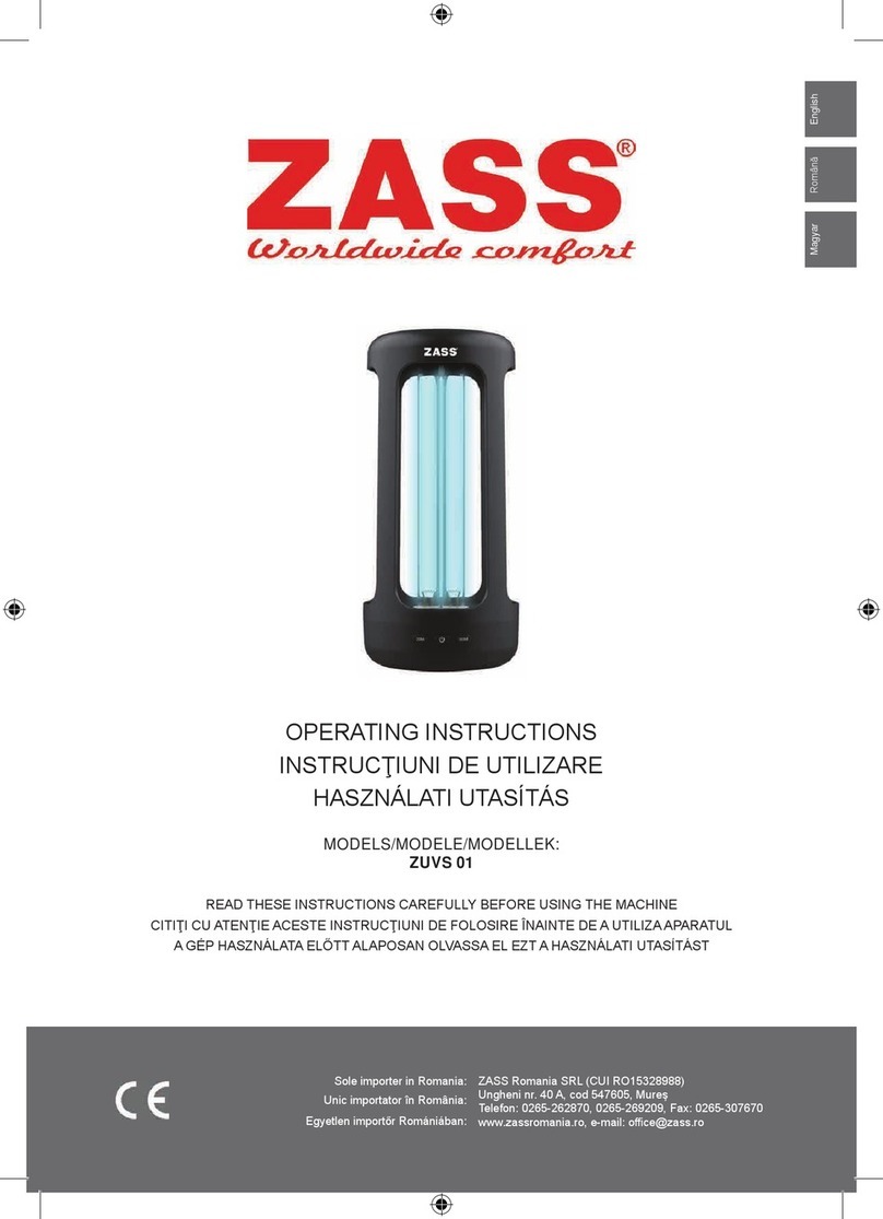 Zass ZUVS 01 operating instructions