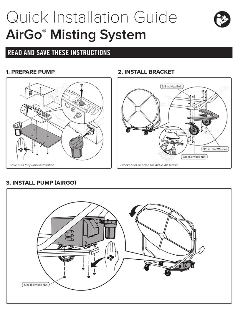 Bigassfans AirGo Misting System Quick installation guide