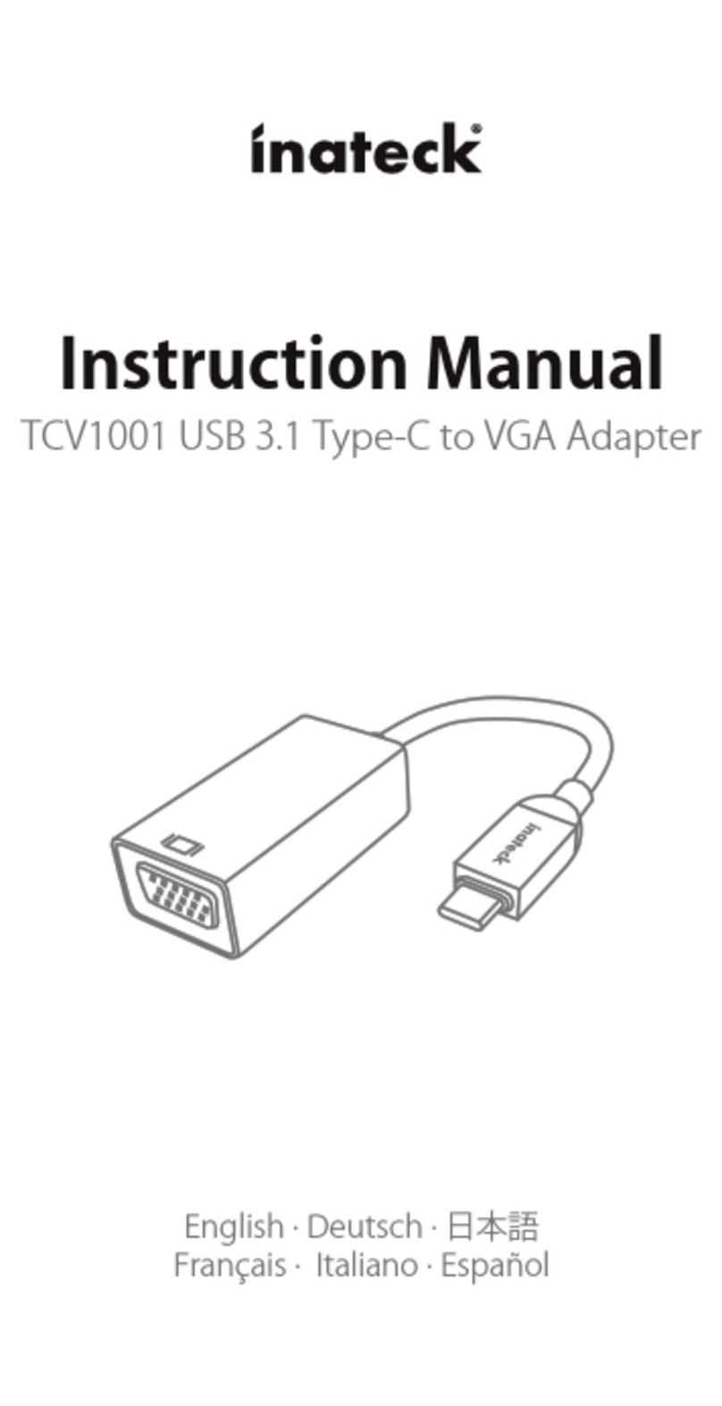 Inateck TCV1001 User manual