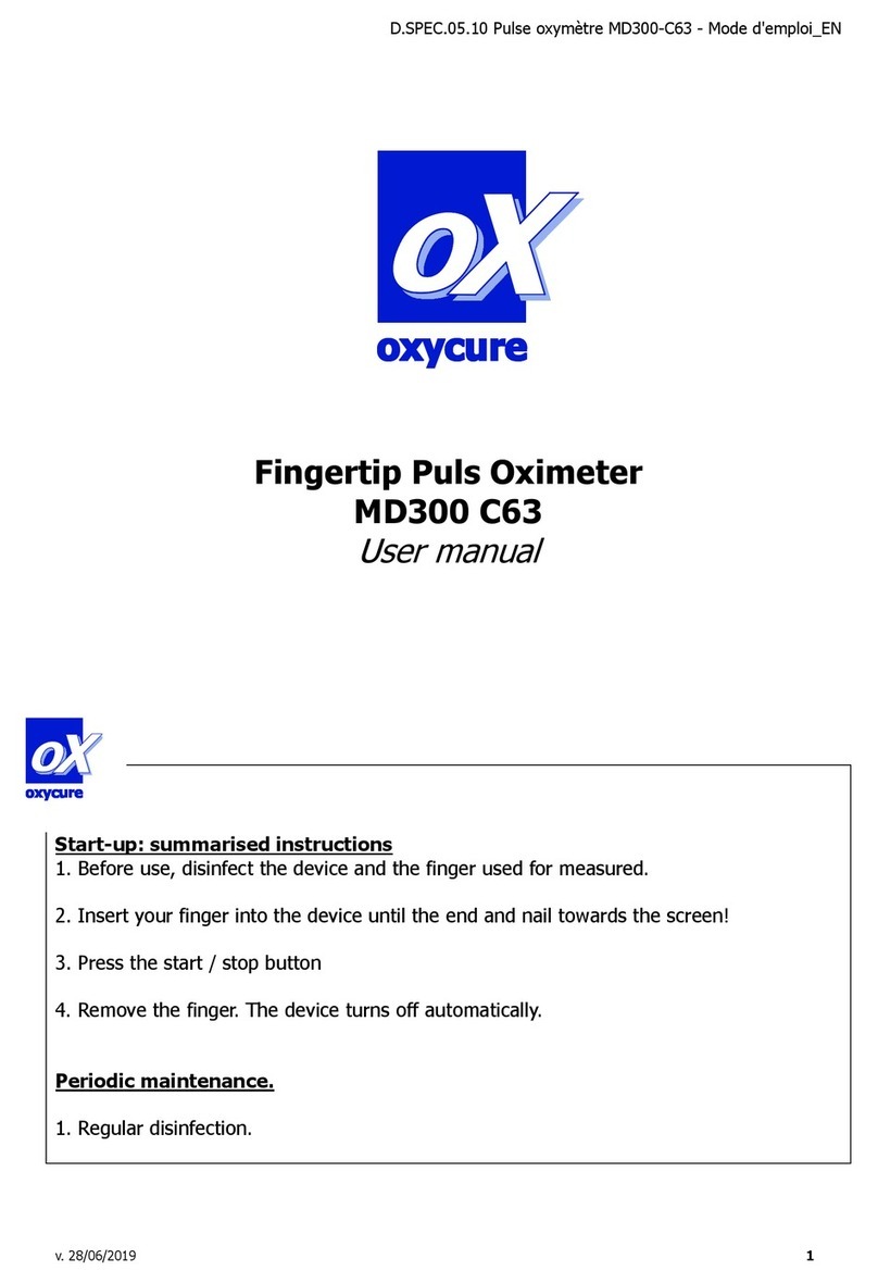 oxycure MD300 C63 User manual