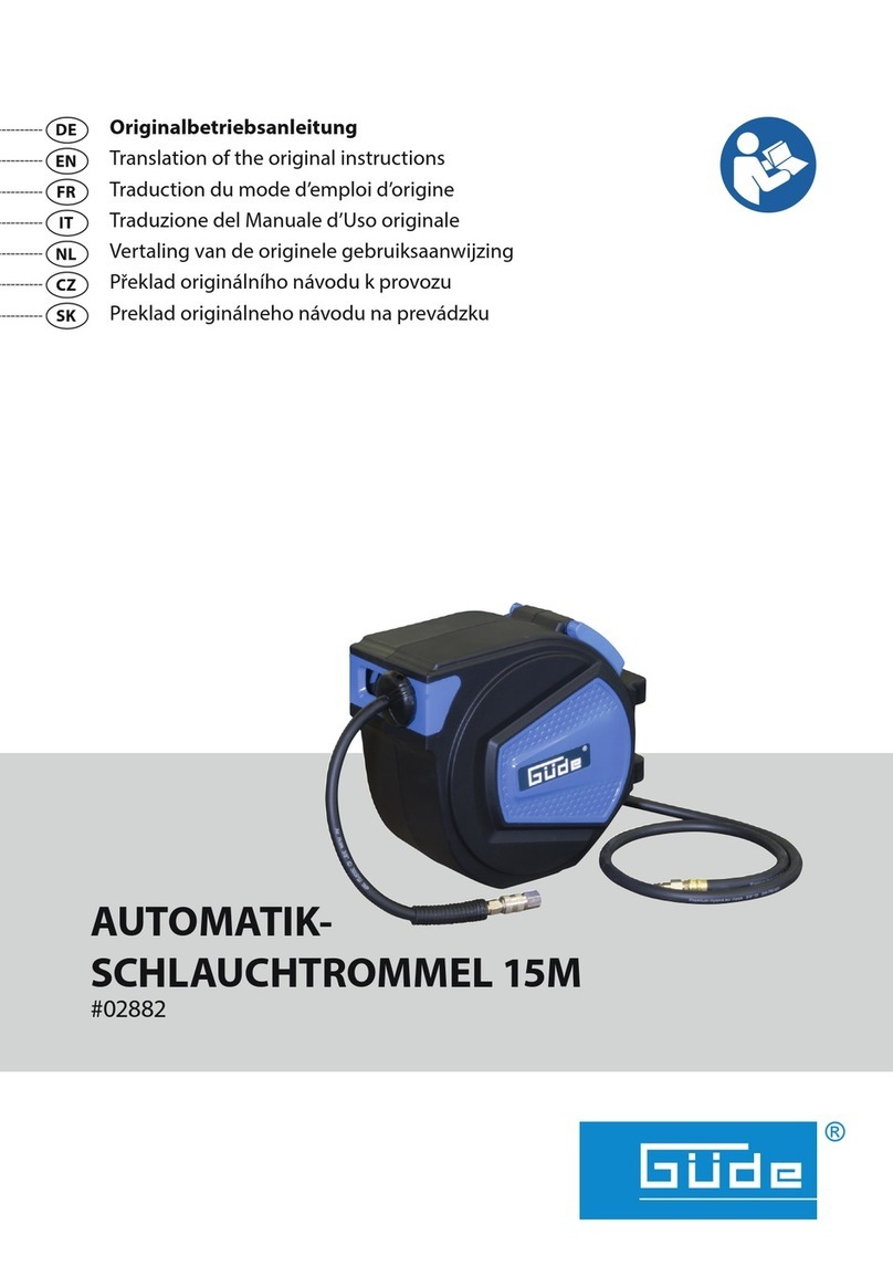 Gude Automatic hose reel 15M Translation of the original instructions