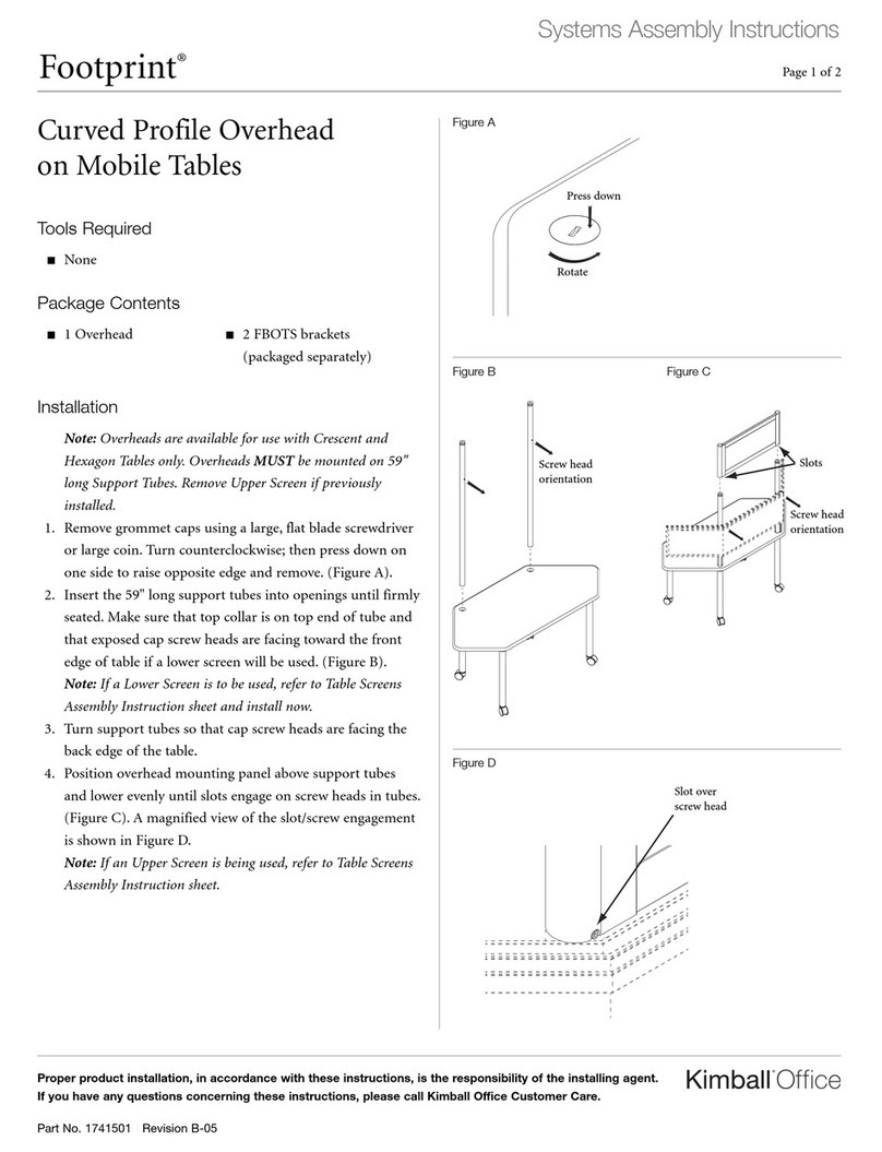 Kimball Office Footprint Assembly instructions