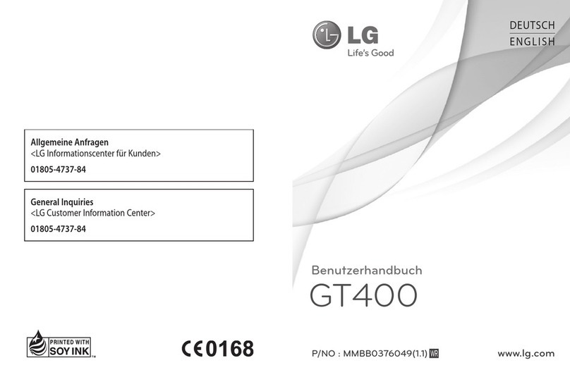 LG GT400 User manual