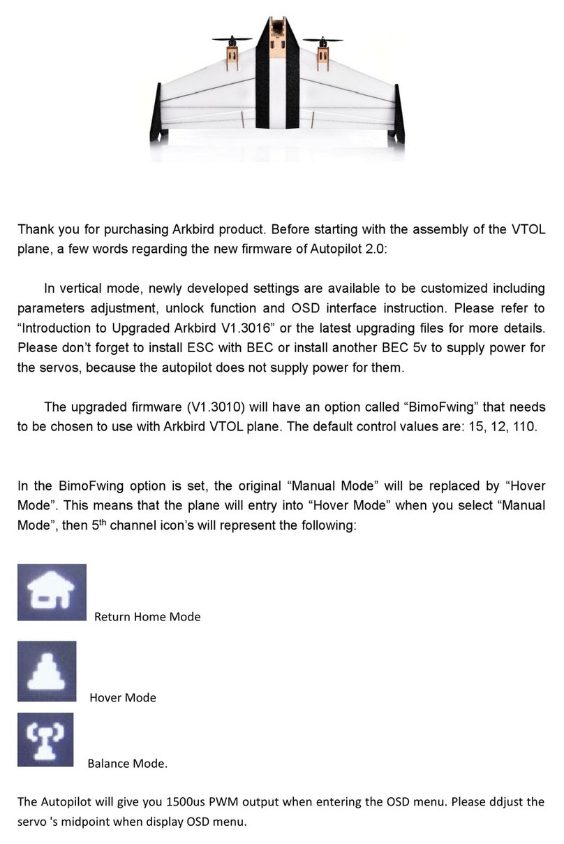 Arkbird VTOL manual
