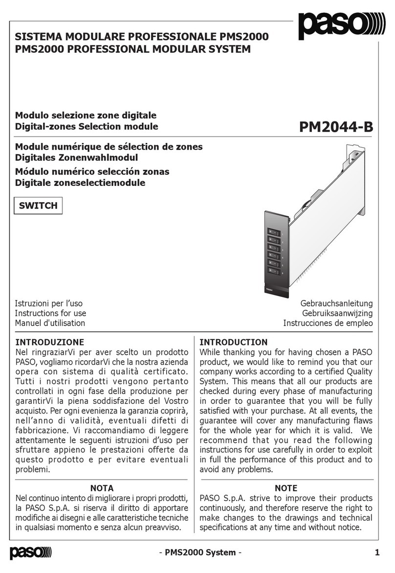Paso PM2044-B User manual