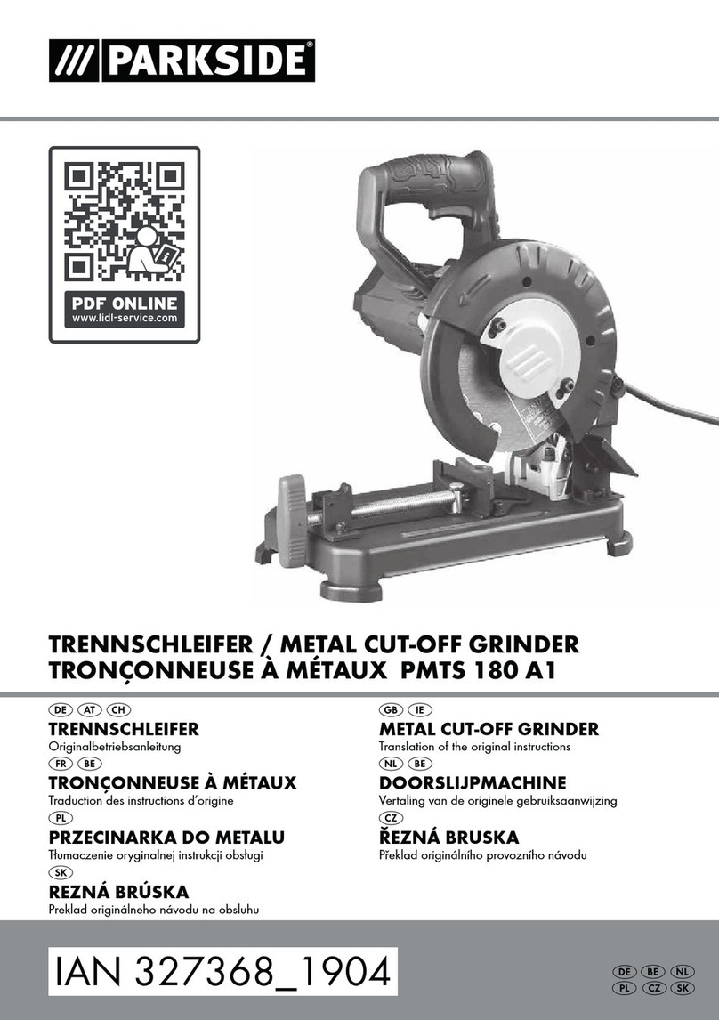 Parkside PMTS 180 A1 Translation of the original instructions