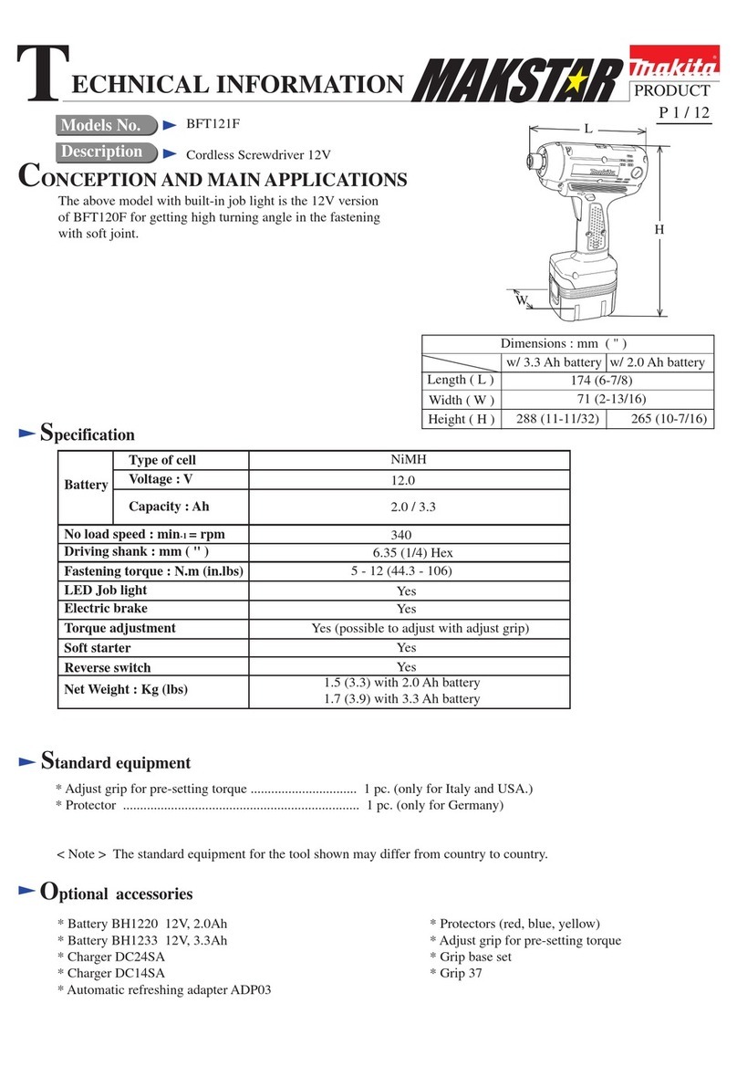Makita BFT121F Manual