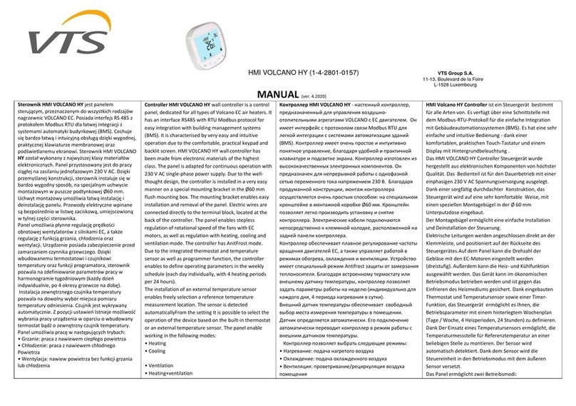 VTS Medical Systems HMI VOLCANO HY manual
