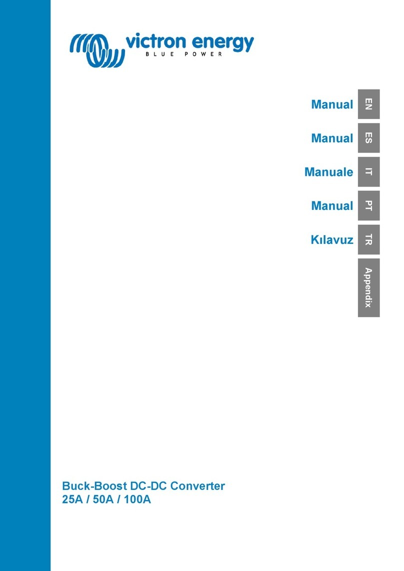 Victron energy 25A Buck-Boost DC-DC converter manual
