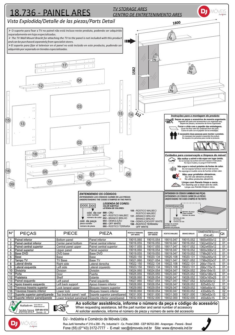 Dj MOVEIS ARES 18.736 User manual