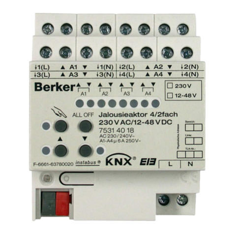 Berker 7531 40 18 User manual